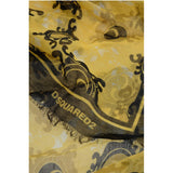 Dsquared² Two-Tone Patterned Linen Blend Foulard