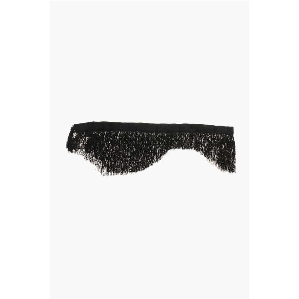Dsquared² Solid Color Slim Stole with Fringes