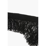 Dsquared² Solid Color Slim Stole with Fringes