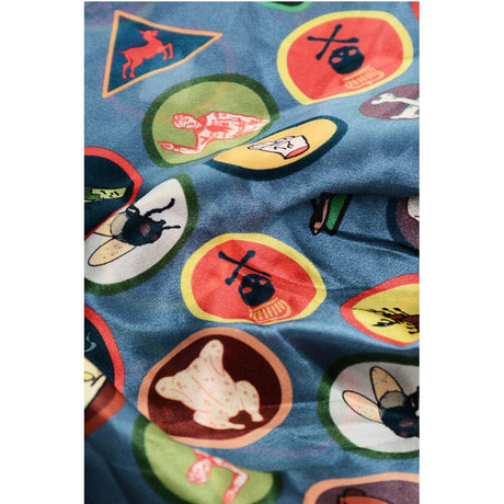 Dsquared² Patches Patterned Silk Foulard