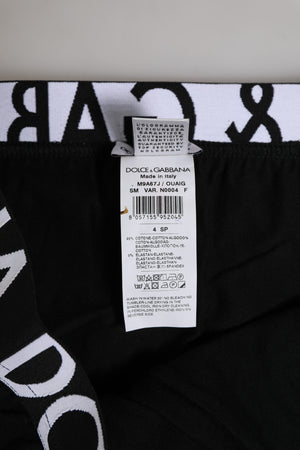 Dolce & Gabbana Black Cotton Stretch Regular Brief Underwear
