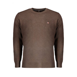 Norway 1963 Brown Wool Men Sweater