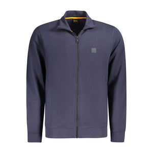 Hugo Boss Blue Cotton Sweater