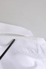 Dolce & Gabbana White GOLD Cotton Long Sleeve Formal Shirt