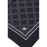 Dolce & Gabbana Black Silk Pocket Square