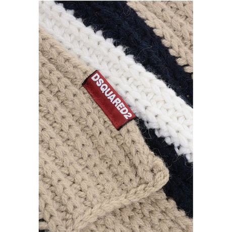 Dsquared² Alpaca Blend Scarf with Hood