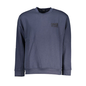 Cavalli Class Blue Cotton Men Sweater