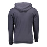 Sergio Tacchini Blue Cotton Men Sweater with Hood