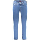 Tommy Hilfiger Blue Cotton Men Slim Tapered Jean