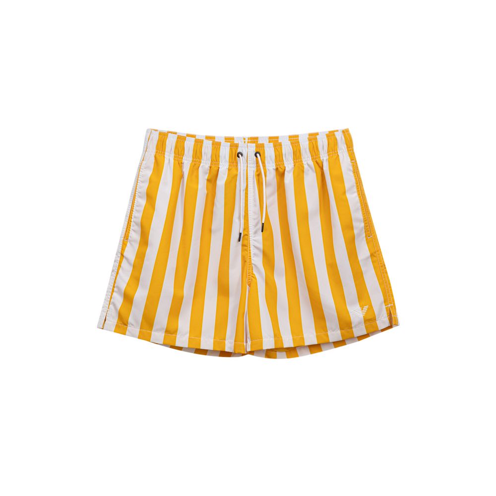 Emporio Armani Yellow Polyester Swim Short