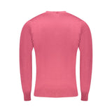 Cavalli Class Red Viscose Men Sweater