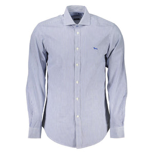 Harmont & Blaine Elegant Blue Organic Cotton Shirt