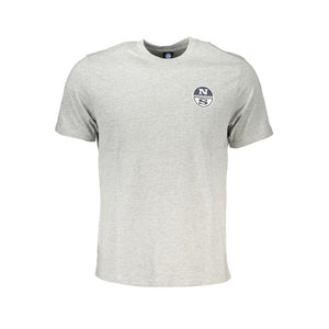 North Sails Brown Cotton Men T-Shirt