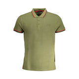Cavalli Class Green Cotton Polo T-Shirt