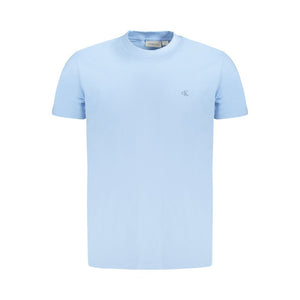 Calvin Klein Light Blue Cotton Men T-Shirt