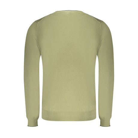 North Sails Green Cotton Men Sweater