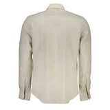 North Sails Beige Linen Men Shirt