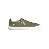 Gas Green Polyester Men Sneaker