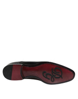 Dolce & Gabbana Black Leather Lace Up Derby Dress Formal Shoes