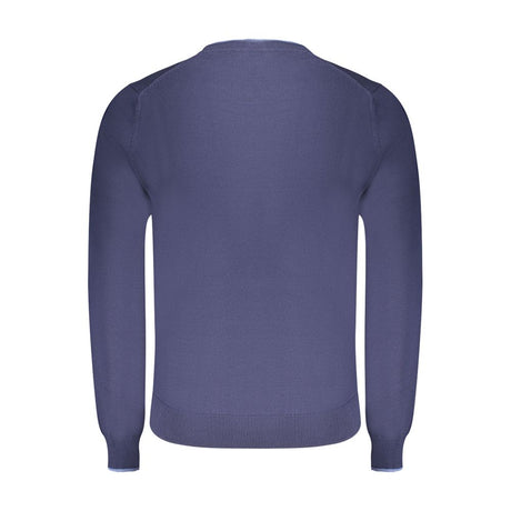 North Sails Blue Cotton Men Sweater