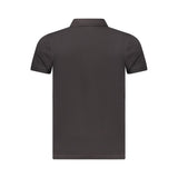 Tommy Hilfiger Black Cotton Men Polo Shirt