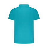 Trussardi Light Blue Cotton Men Polo Shirt