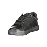 Gas Black Polyester Men Sneaker