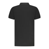 Cavalli Class Black Cotton Men Polo Shirt