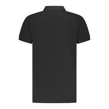 Cavalli Class Black Cotton Men Polo Shirt