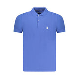 Marina Yachting Blue Cotton Men Polo Shirt