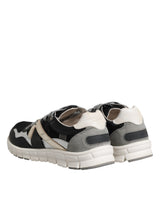 Dolce & Gabbana Multicolor Suede Low Top Men Sneaker Shoes