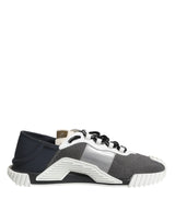 Dolce & Gabbana Gray Lace Up Low Top NS1 Sneakers Shoes