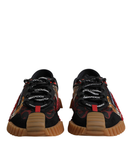 Dolce & Gabbana Black Logo Low Top NS1 Men Sneakers Shoes