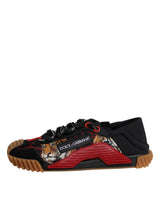 Dolce & Gabbana Black Logo Low Top NS1 Men Sneakers Shoes