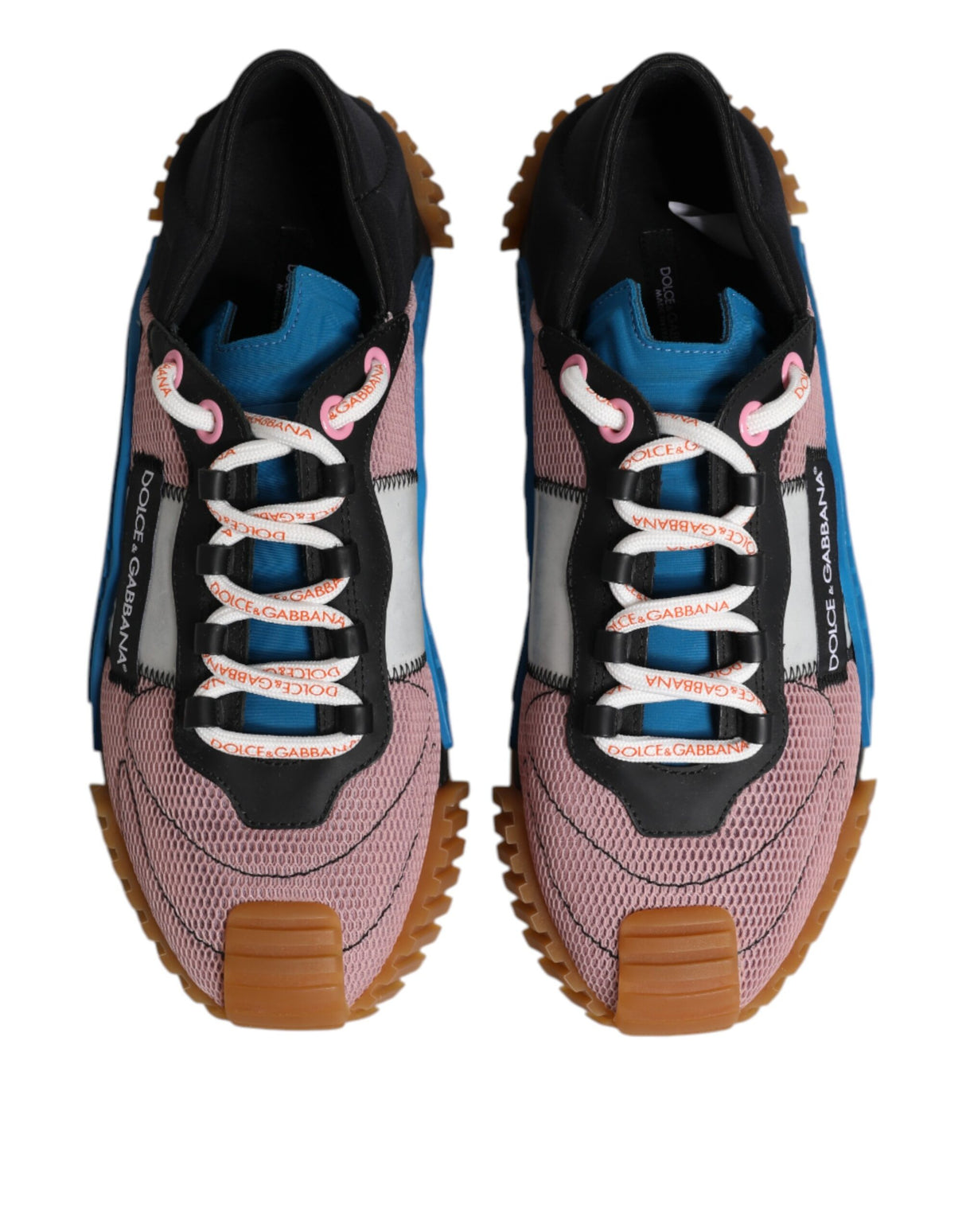 Dolce & Gabbana Multicolor Lace Up Low Top NS1 Sneakers Shoes