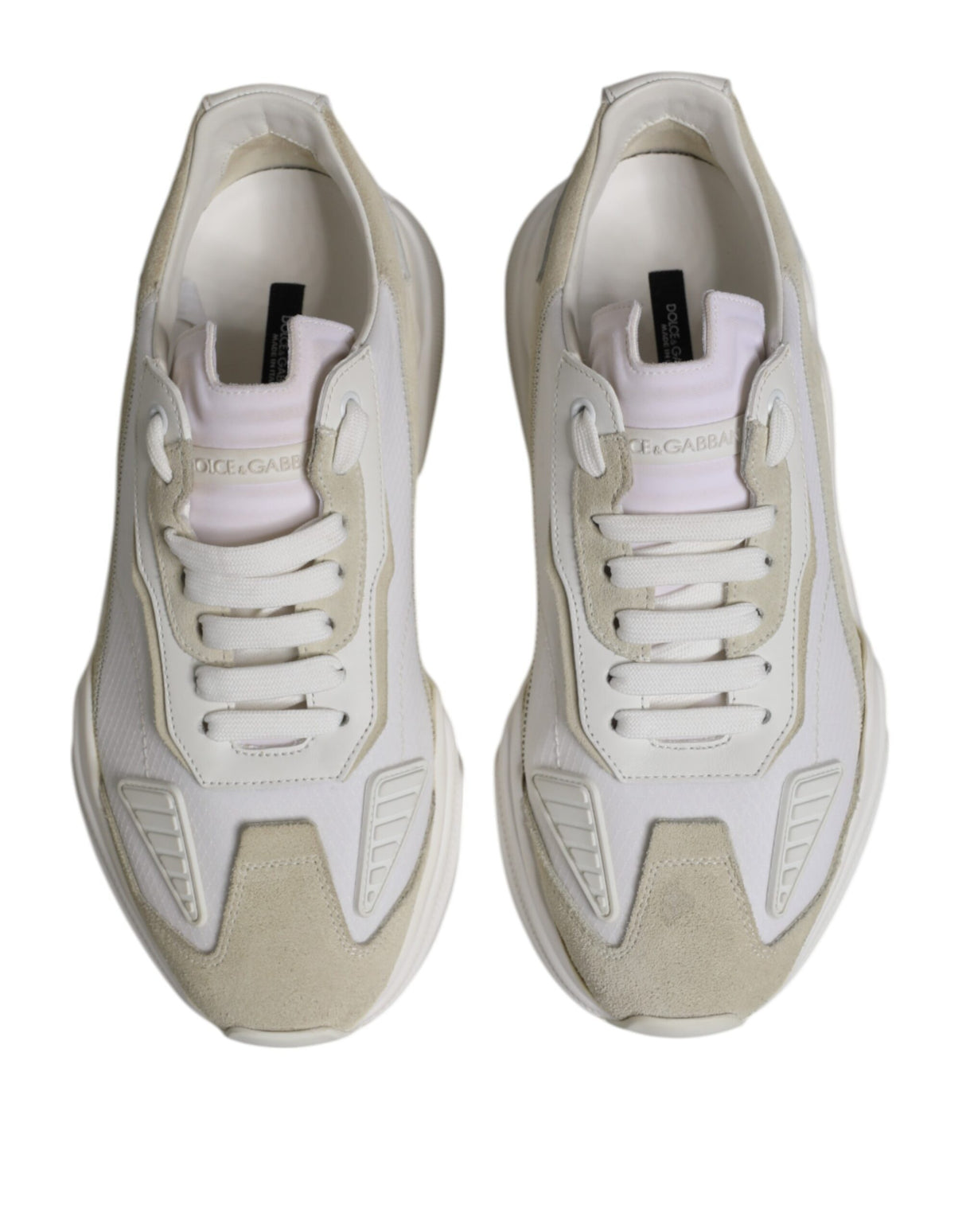Dolce & Gabbana White Low Top Daymaster Men Sneakers  Shoes