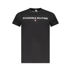 Accademia Militare Black Cotton T-Shirt