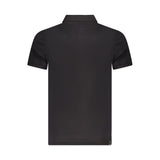 Accademia Militare Black Cotton Polo Shirt