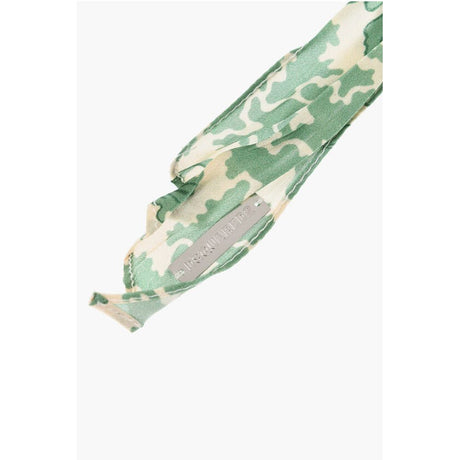 Dsquared² Silk Slim Foulard with Hibiscus Print