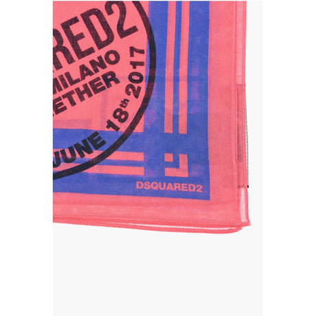 Dsquared² Cotton Bandana with Beaver Print