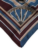 Dolce & Gabbana Multicolor Printed Silk Square Foulard Scarf