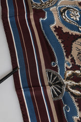 Dolce & Gabbana Multicolor Printed Silk Square Foulard Scarf