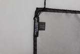 Dolce & Gabbana Gray DG Crown Silk Square Men Foulard Scarf