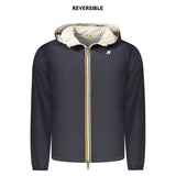 K-WAY Blue Recycled Nylon Men Jacket