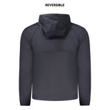 K-WAY Blue Recycled Nylon Men Jacket