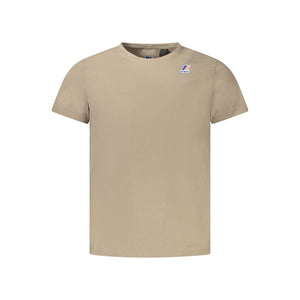 K-WAY Beige Cotton Men T-Shirt