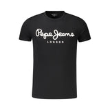 Pepe Jeans Black Cotton Men T-Shirt