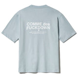 Comme Des Fuckdown Gray Cotton T-Shirt