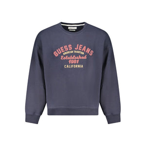 Guess Jeans Blue Cotton Sweater