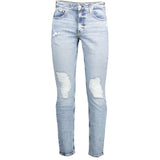Calvin Klein Blue Cotton Jeans & Pant